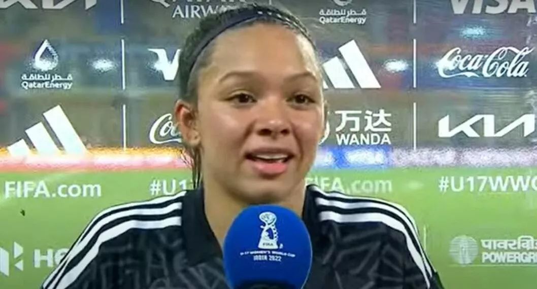 Foto de Luisa Agudelo, en nota de Colombia, en final de Mundial Femenino Sub-17: arquera contó detalle de penaltis