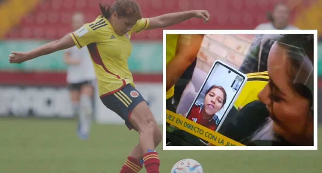 Gabriela Rodríguez, 'Gaby', quien quería colgar videollada con periodista de Win Sports y su familia, para celebrar triunfo de Selección Colombia Femenina en Mundial Sub-17.