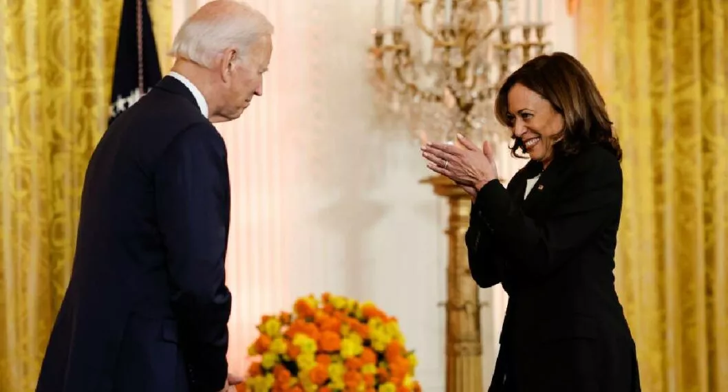 Foto del presidente de Estados Unidos, Joe Biden y de kamala Harris.