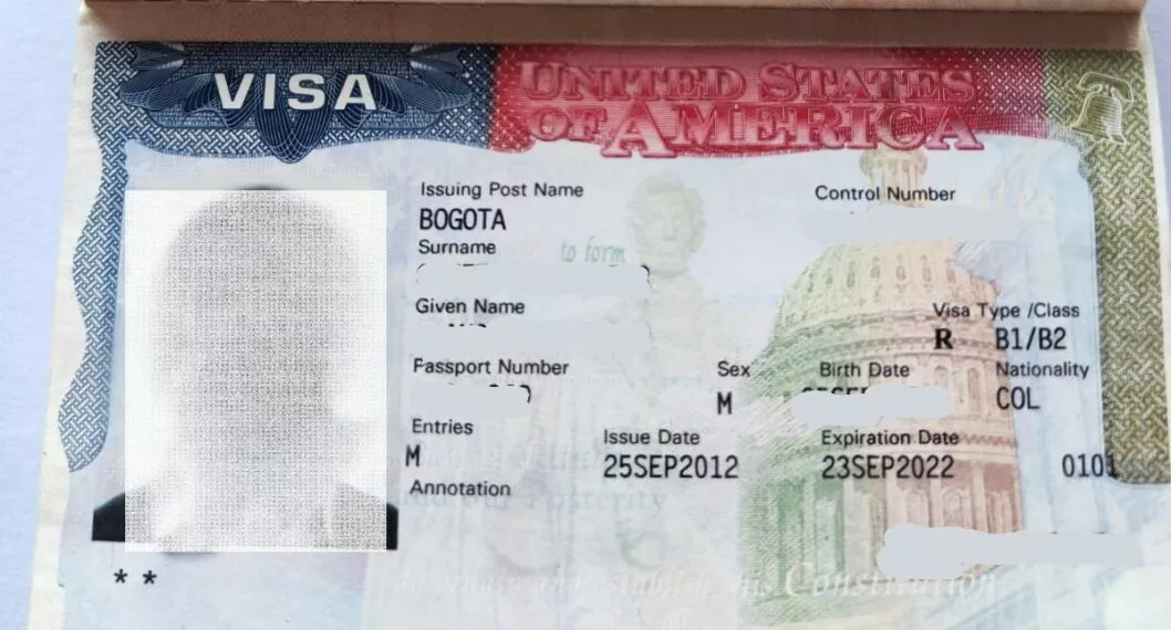 Estados Unidos hace advertencia sobre visas a colombianos