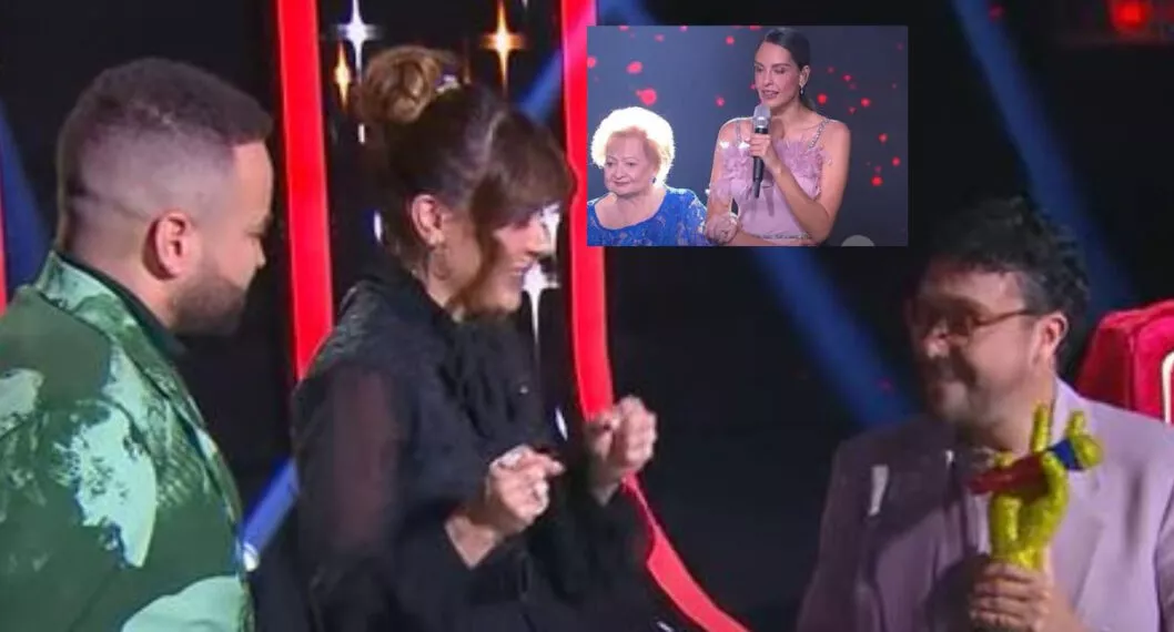 Laura Acuña no aguantó las lágrimas por premio que le dieron a Andrés Cepeda en 'La voz senior' por parte de Kany García y Nacho. 