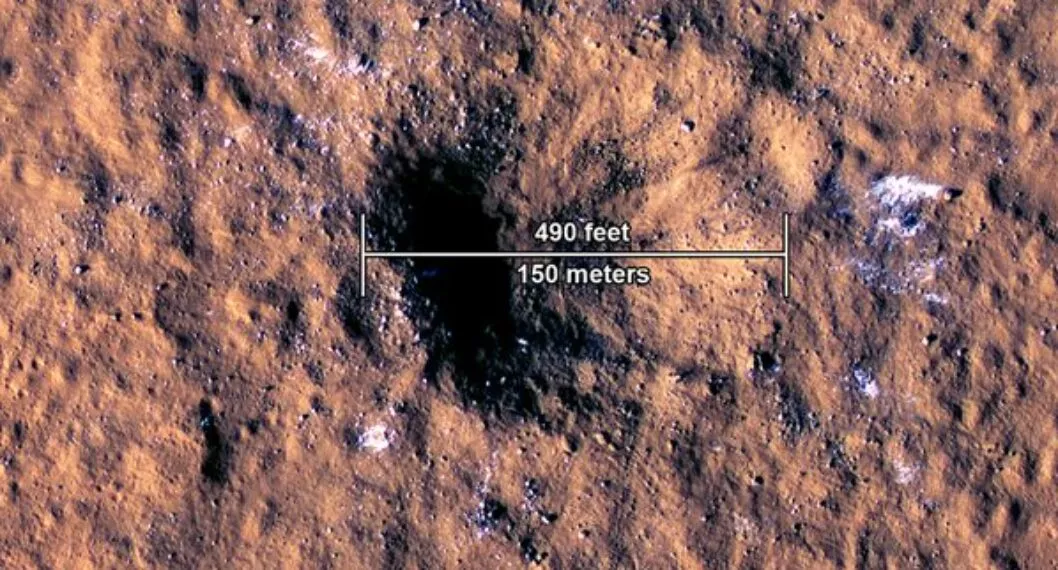 Dos meteoritos caen en Marte y revelan secretos del interior del planeta