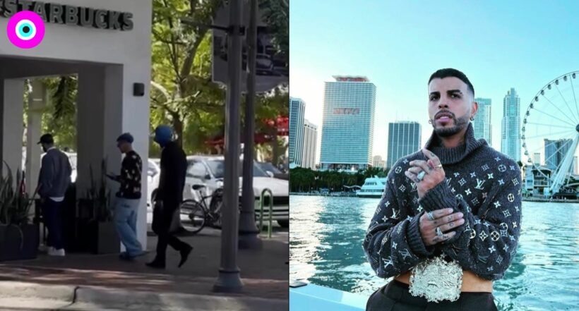 Rauw Alejandro y el video viral de sus escoltas 'extraterrestres'. Fue captado en 'Miami' y generó furor en las redes sociales.