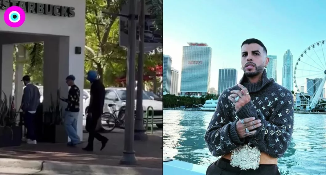 Rauw Alejandro y el video viral de sus escoltas 'extraterrestres'. Fue captado en 'Miami' y generó furor en las redes sociales.