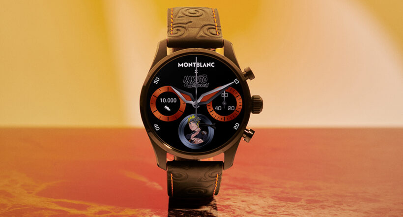 Reloj inteligente inspirado en la serie Naruto, de la marca Montblanc