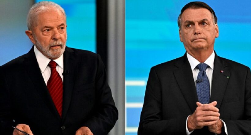 Lula Da Silva y Jair Bolsonaro, candidatos a la presidencia de Brasil. 