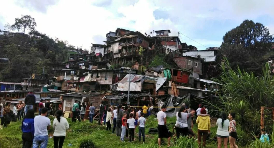 La vivienda colapsó en el barrio Arrayanes de Manizales