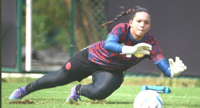 Luisa Agudelo portera de Colombia Sub-17. 