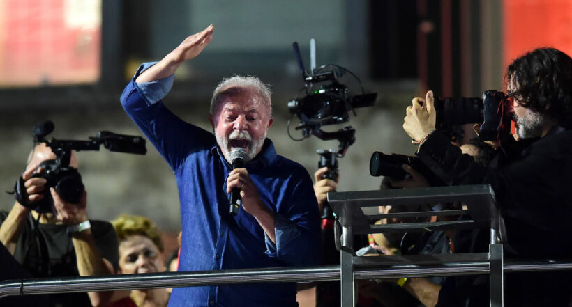 Lula da Silva tras su triunfo en las elecciones de Brasil.