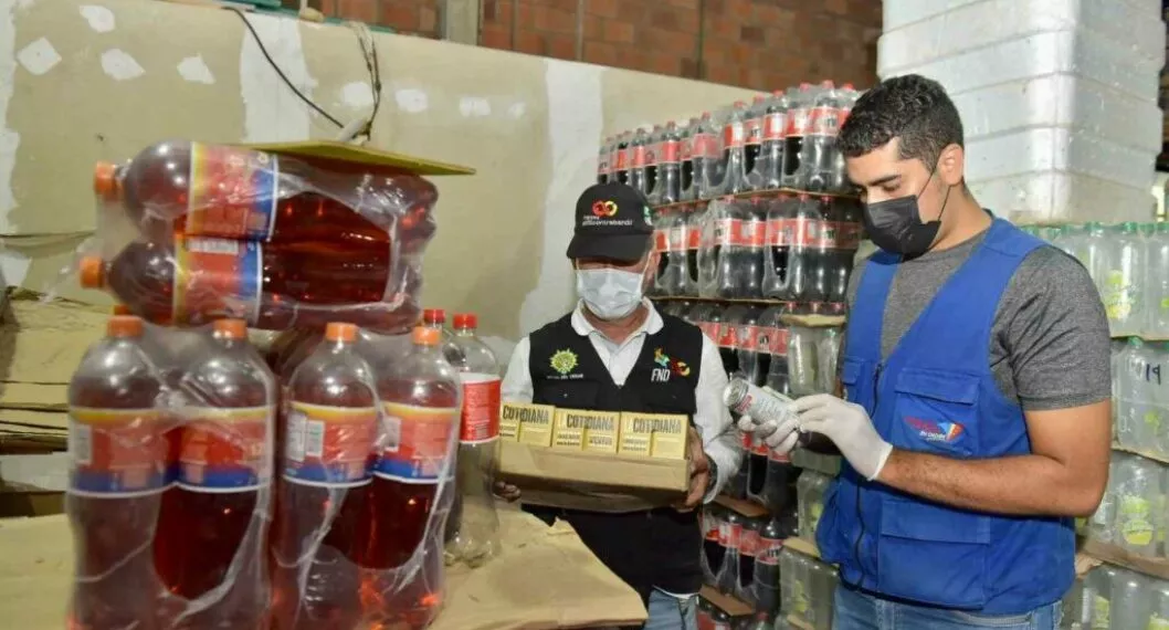 Imagen del caso en Valledupar, donde decomisan cinco mil productos comercializados en mal estado