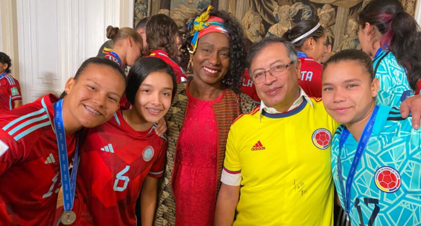 El presidente Gustavo Petro recibió a las jugadoras de la Selección Colombia Femenina en la Casa de Nariño para agradecerles por su actuación en el Mundial