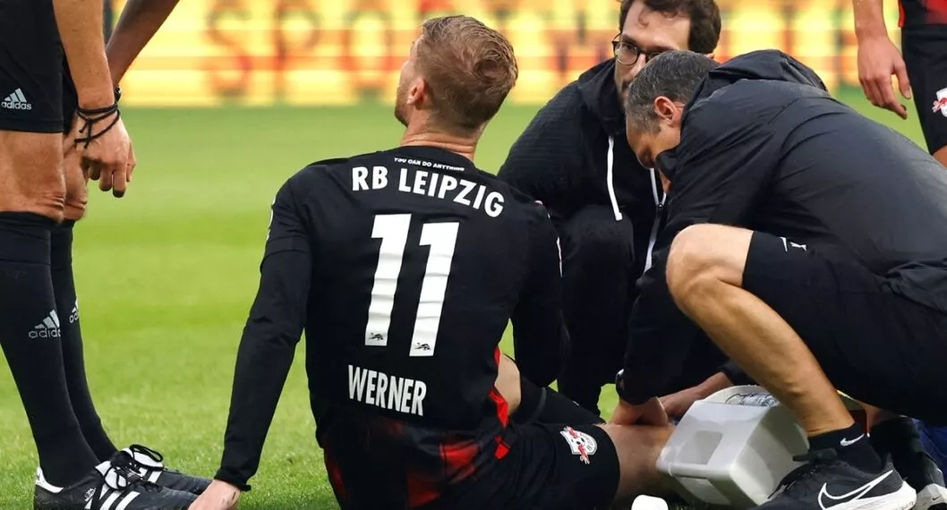 Timo Werner, que es baja de Alemania para Mundial Qatar 2022.