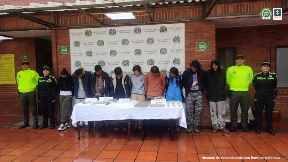 En Bogotá cayó banda criminal 'los tamales' que traficaba drogas.