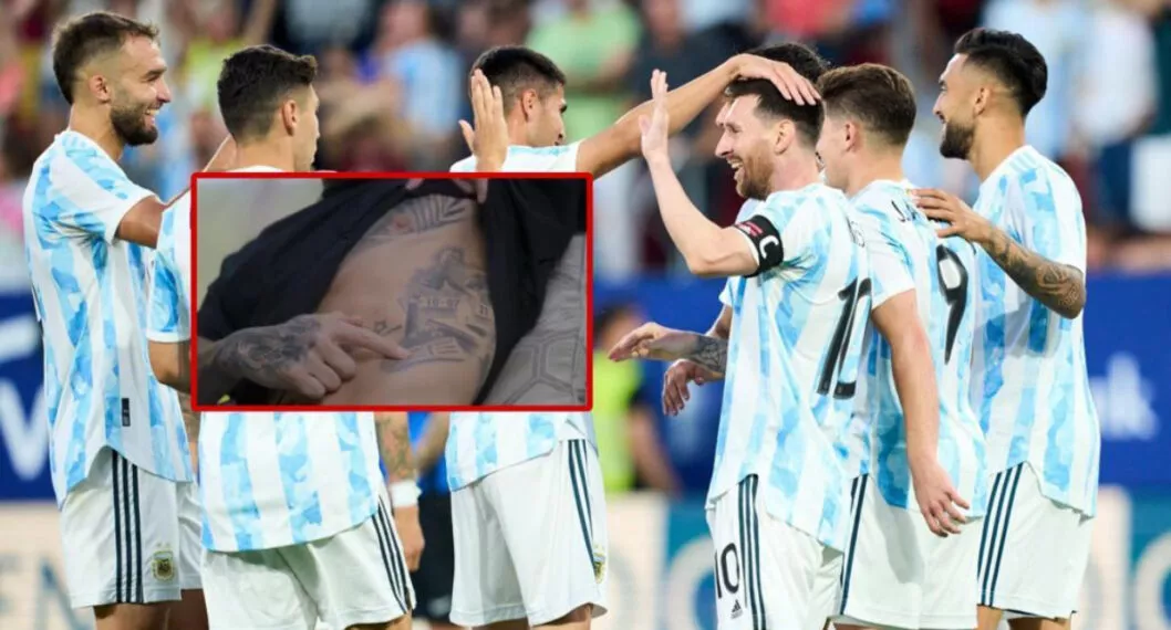 Selección Argentina a propósito de los tatuajes de cartas que tienen algunos jugadores.