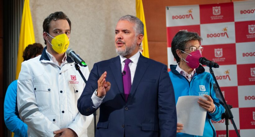 Luis Ernesto Gómez. Iván Duque y Claudia López, en nota sobre que el exsecretario se fue contra el expresidente