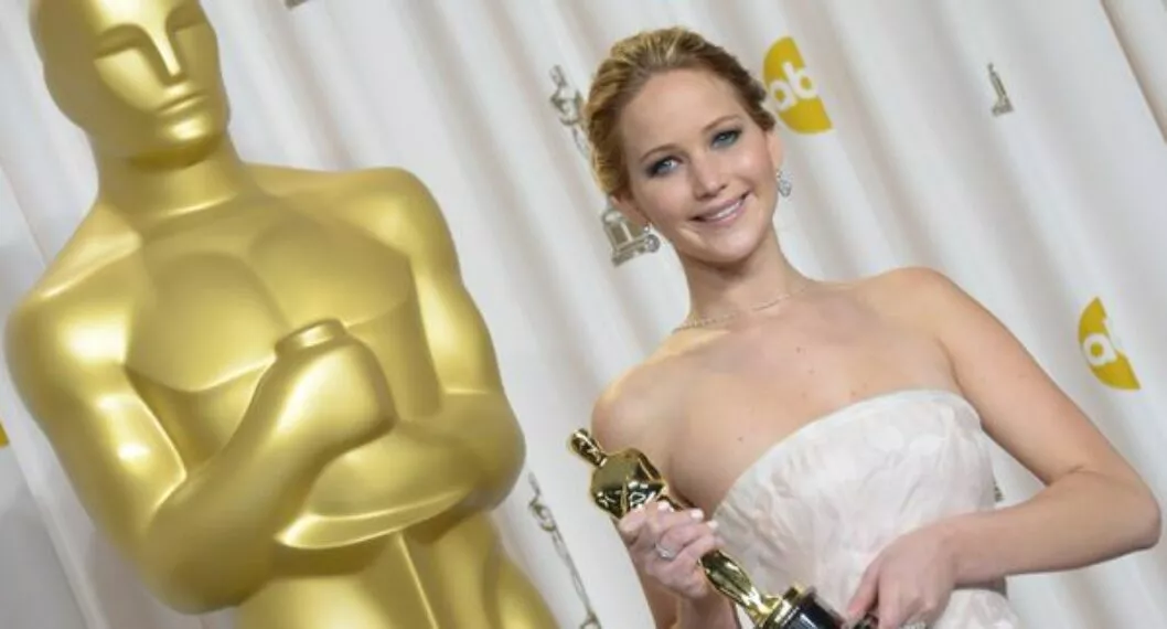 Jennifer Lawrence en una ceremonia de los Premios Oscar.
