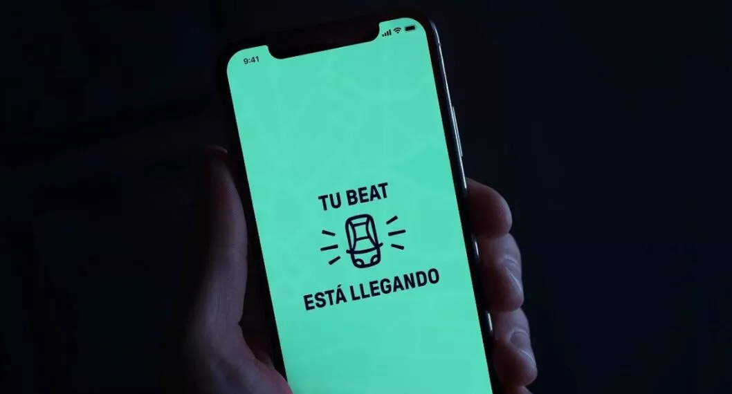 Imagen de la aplicación Beat, que se va de Colombia. 