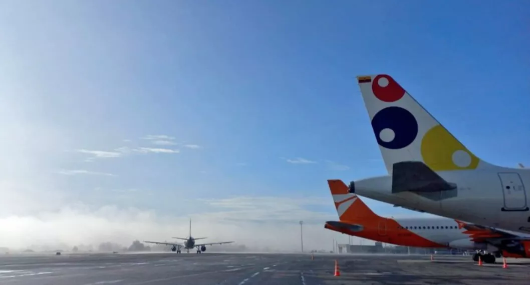 El aeropuerto de Rionegro anunció que presenta demoras en algunos vuelos por cuenta de una fuerte neblina