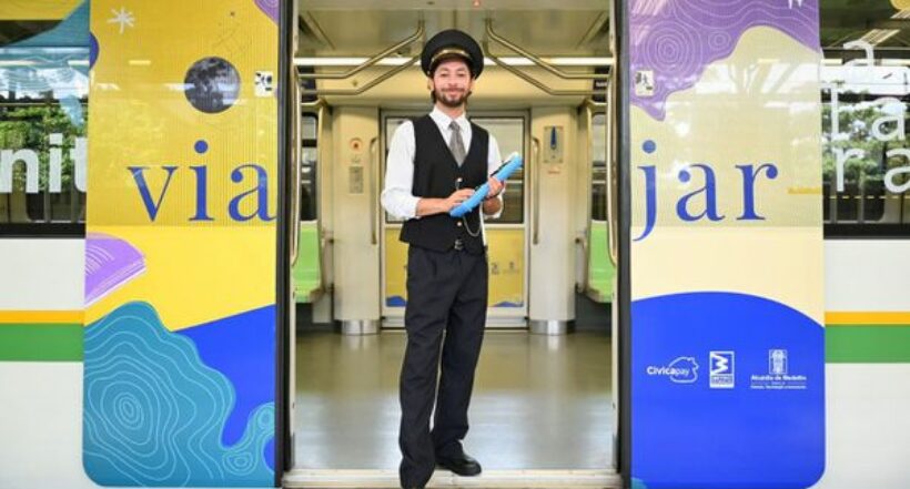 Los vagones del metro de Medellín se convertirán en un vehículo literario