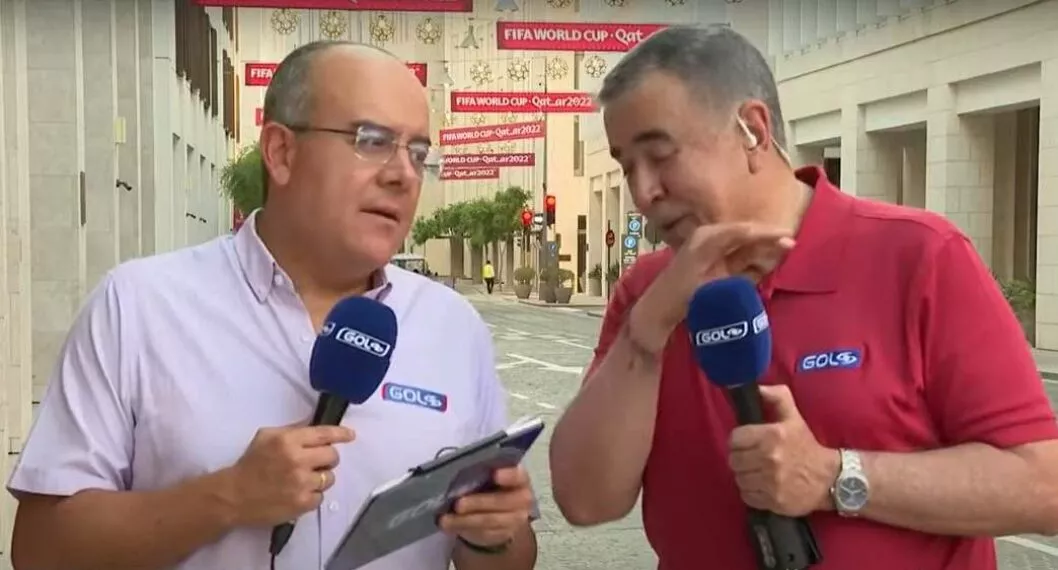 Foto de Ricardo Orrego y Javier Hernández Bonnet, en nota de Javier Hernández Bonnet en Noticias Caracol sufrió curioso lío en vivo (video)