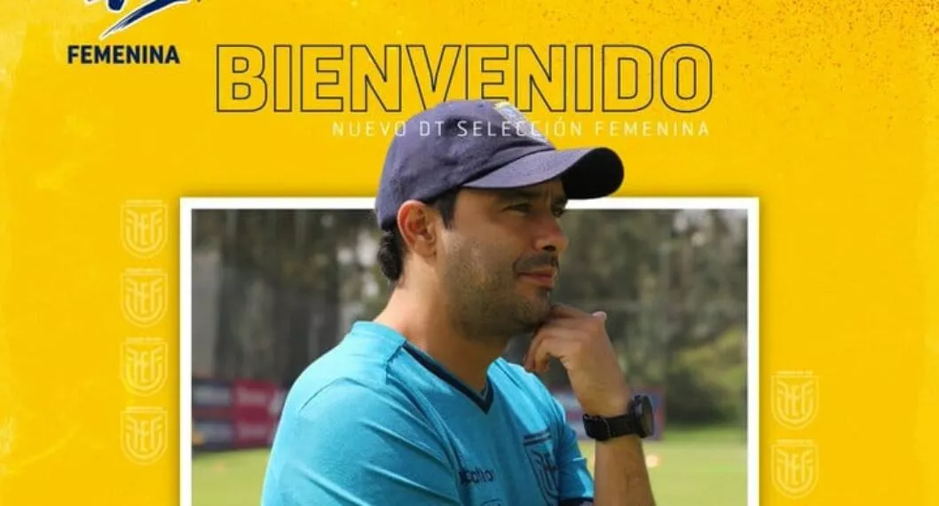 Imagen del nuevo entrenador colombiano de Selección Femenina de Ecuador
