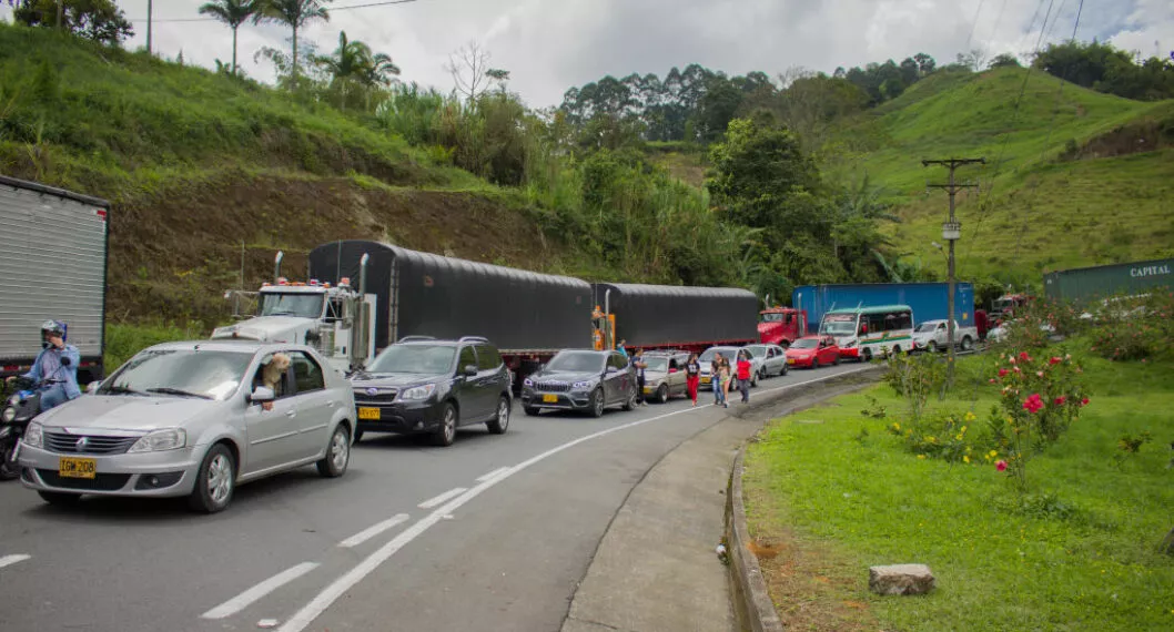 Carretera en Colombia.