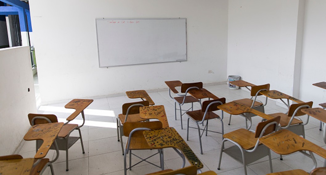 Salón de clases en Colombia.