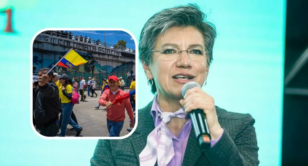 Marchas hoy en Bogotá: Claudia López expresó su desacuerdo con las manifestaciones convocadas por simpatizantes del presidente Gustavo Petro.