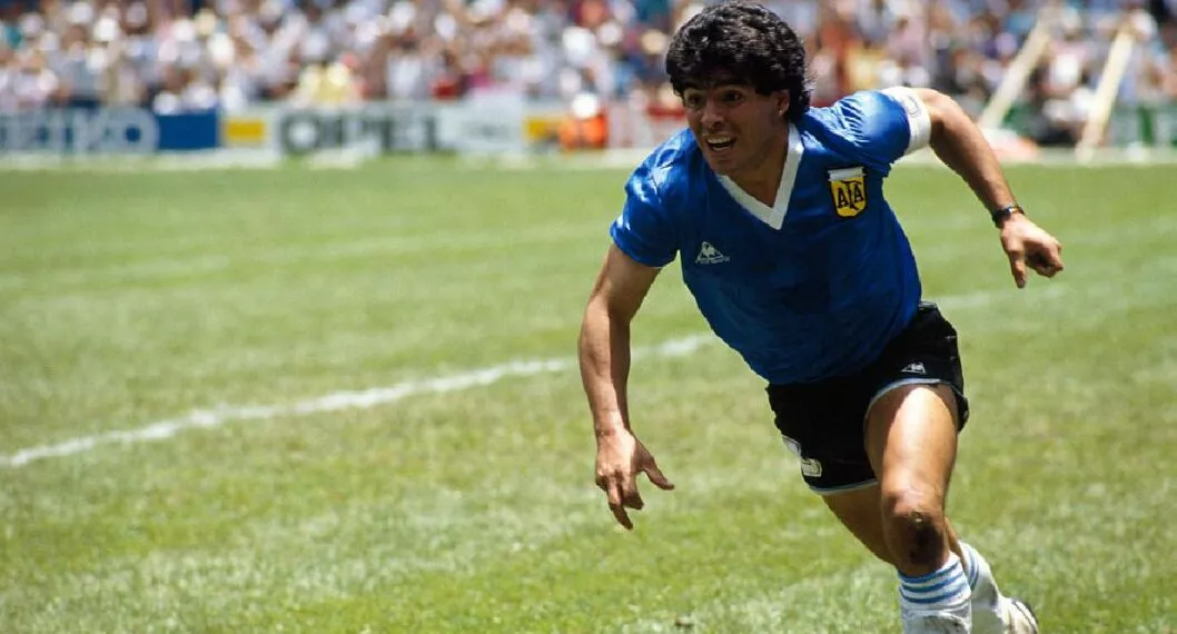 Foto fde Diego Maradona en Mundial México 1986 