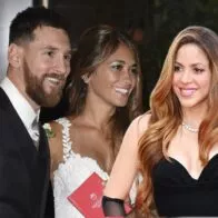 Lionel Messi Junto a su esposa y Shakira, en nota sobre su perfíl