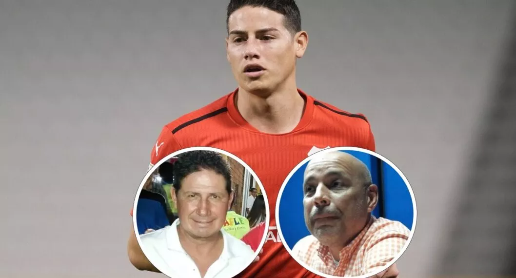 El padre biológico de James Rodríguez es Wilson James Rodríguez Bedoya, y su padrastro, que falleció recientemente era  Juan Carlos Restrepo.