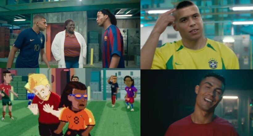 Nike presentó en su comercial para el Mundial de Catar 2022 a Ronaldinho, Cristiano Ronaldo, Mbappé, Ronaldo. Vea el video con subtítulos.