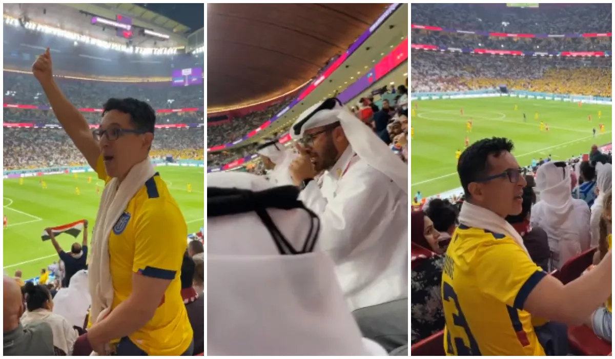 [Video] Ecuatoriano bromeó por gol anulado y despertó la furia de árabe: "Cállate"