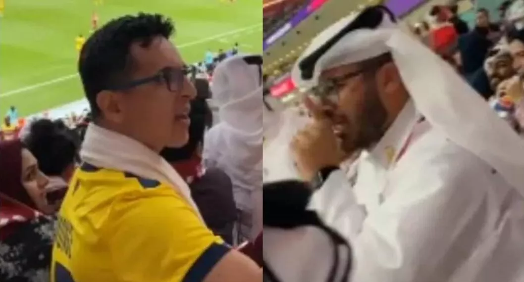 , en nota de Qatar 2022: revelan qué pasó con ecuatoriano y catarí que discutieron en estadio