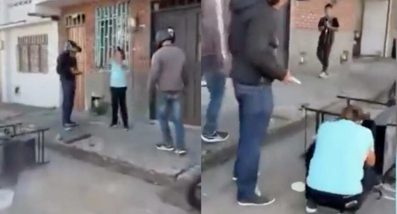 Captura de pantalla de supuesto video de 'gota a gota' amenazando a mujer en Cartago, Valle