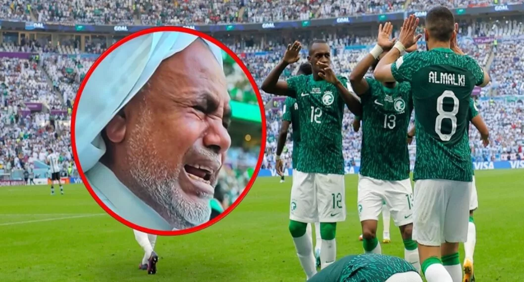 Hincha llora por triunfo de Arabia Saudita ante Argentina 