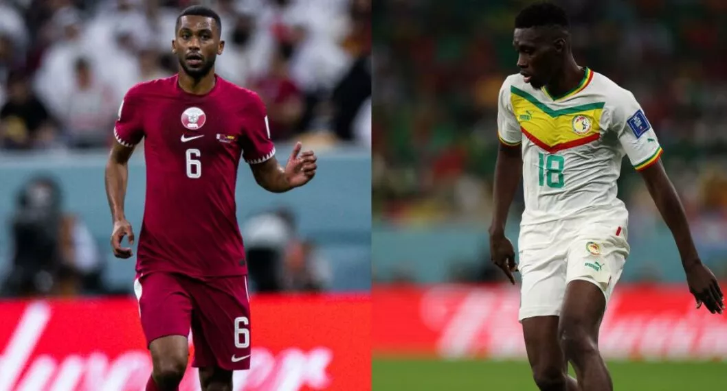 Foto de Selección Qatar y Senegal a propósito de su partido en Mundial Qatar 2022