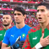 Yassine Bounou, arquero de Marruecos, desapareció después de los himnos en juego ante Bélgica en Qatar 2022.