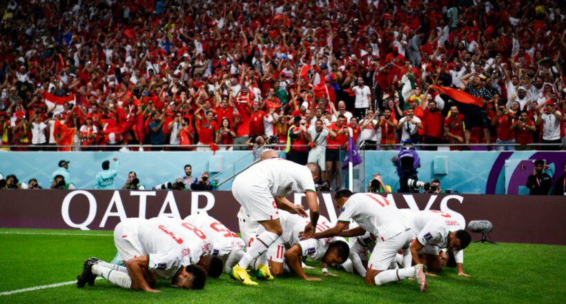 Marruecos venció a Bélgica 2-0 y lidera el grupo F del Mundial de Qatar 2022.