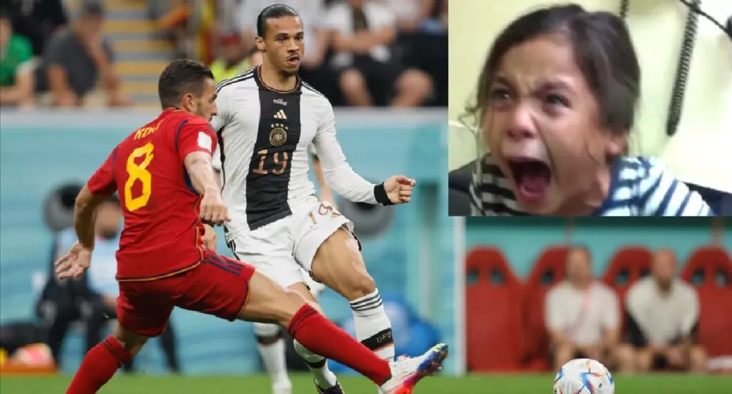 Foto de partido España vs Alemania en Qatar 2022 y sus memes