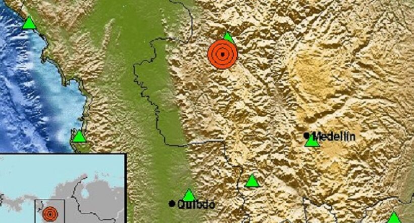 Temblor en Colombia hoy 28 de noviembre en Antioquia, de magnitud 4.1