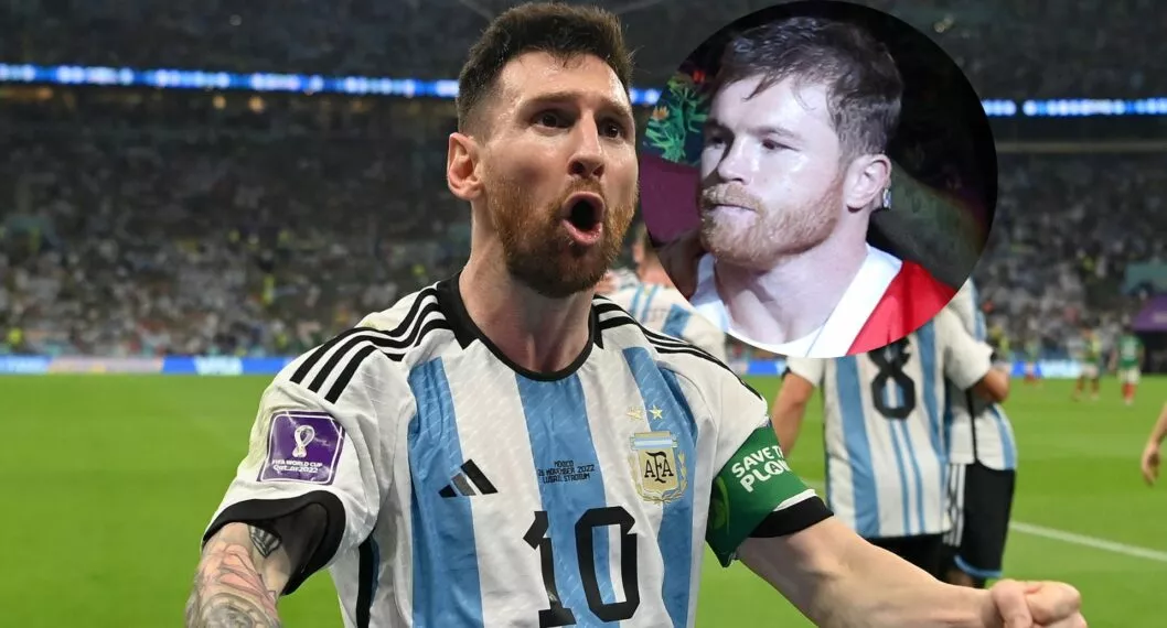 Fotos de Lionel Messi y 'Canelo' Álvarez, en nota de reacción de Lionel Messi por amenaza de Canelo Álvarez en Mundial, según memes