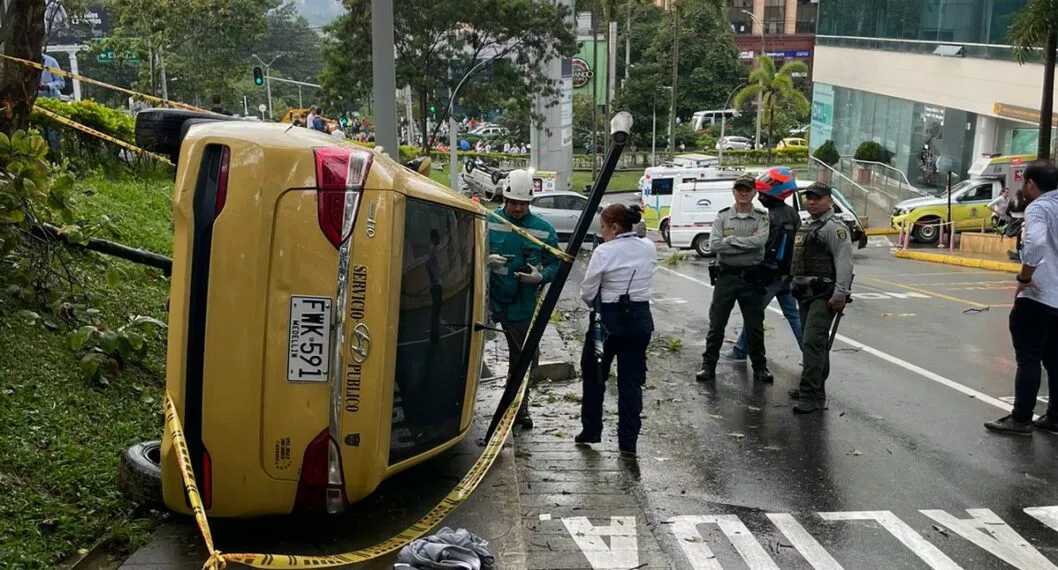 Accidente en el poblado Medellín de 14 carros dejó heridos
