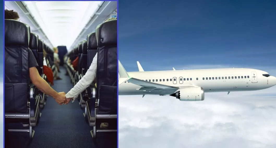 Pasajeros en avión, ilustra cuáles son los mejores asientos para viajar y evitar turbulencias.