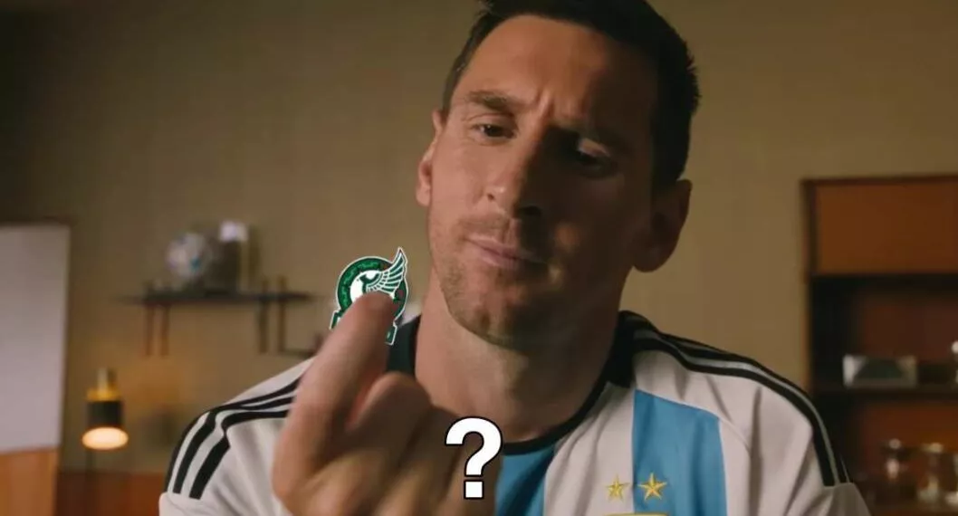 Meme de Messi y México, en nota de memes contra México en Qatar 2022 por su eliminación recuerdan a Messi y Canelo