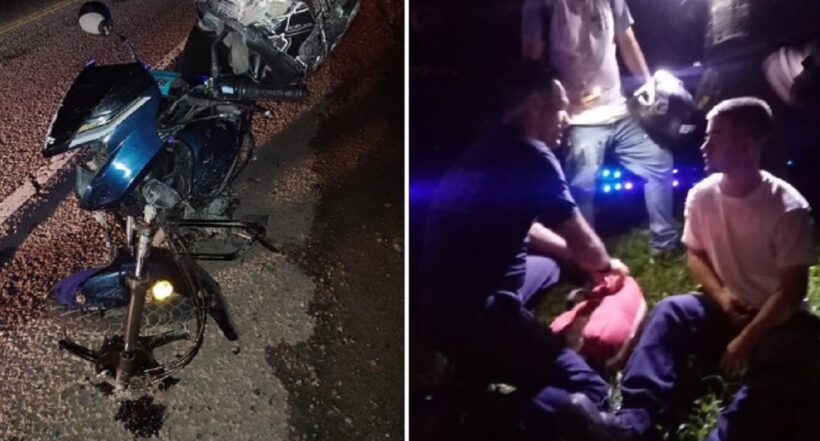 Motociclista se estrelló contra hipopótamo en Antioquia