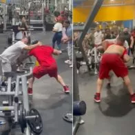 Dos hombres protagonizaron tensa pelea dentro de un gimnasio de Estados Unidos y video es viral.
