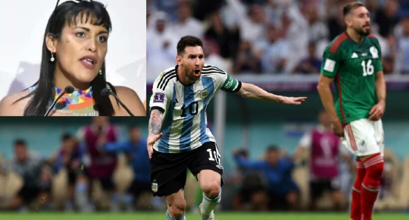 Foto de Lionel Messi y María Clemente García a propósito de querer declarar al jugador persona no grata en México