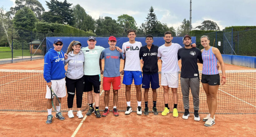 Nueva generación del tenis colombiano hace pretemporada en Bogotá 