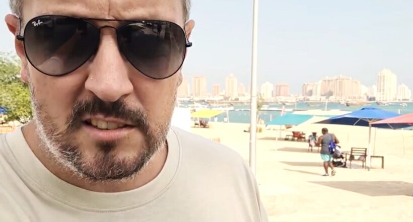 Pablo Carrozza, en Qatar: “Maldito país; por poco me cortan un brazo”.